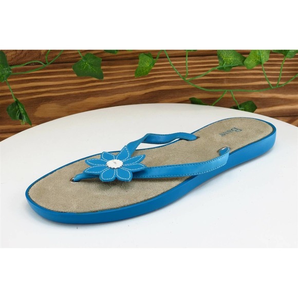 Bass Sz‎ 7 M Blue Flip Flop Synthetic Women Sandals - Picture 1 of 7